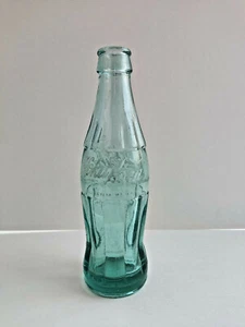 Botella de vidrio vintage verde/azul cirílica de Coca-Cola - etiqueta inglesa 1986 - Imagen 1 de 8