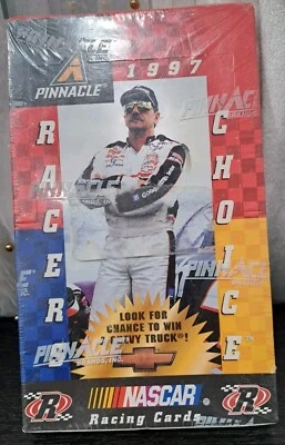 1997 Pinnacle RACERS CHOICE Nascar Race Cards BOX- Sealed - 36 packs/box  - Image 1 of 4