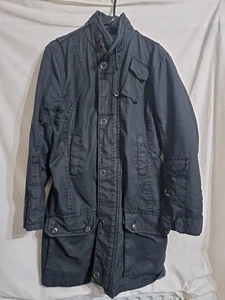 G Star Raw Denim Womens 100%cotton Sniper Coat Size Large - Picture 1 of 22