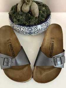 Birkenstock Women's Madrid Birko-Flor Stone Size EU 41 US 10 FLOOR MODEL - Picture 1 of 5