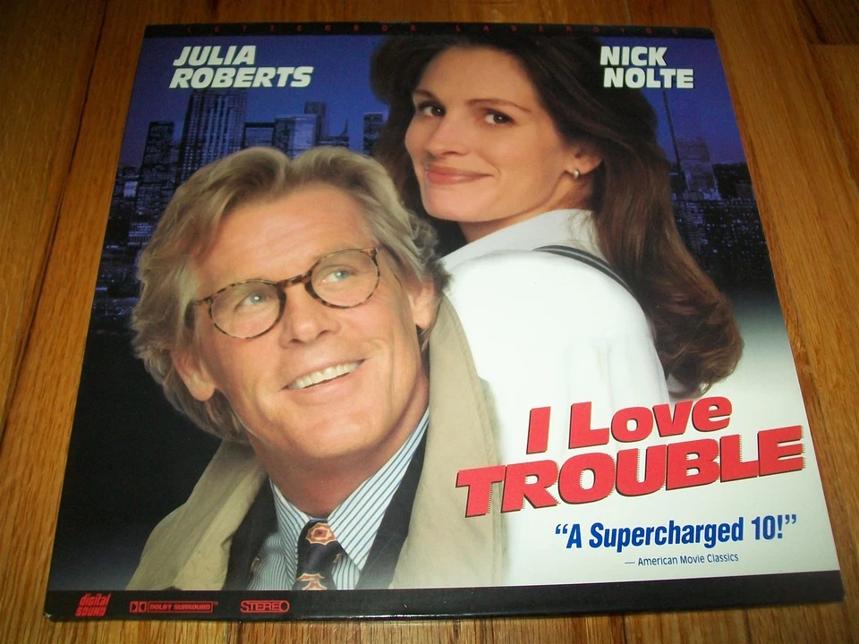 I LOVE TROUBLE 2-Laserdisc LD WIDESCREEN EXCELLENT CONDITION JULIA ROBERTS - Image 1 of 1