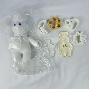 Vintage Pillsbury Doughboy Sammlerstücke Ausstechformen und Perlen Beanie Baby - Bild 1 von 9