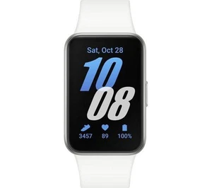 Samsung Galaxy Fit3 White/ Silver Fitness Tracker Smart Watch - Zdjęcie 1 z 3