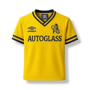 Camiseta de fútbol Umbro Chelsea FC 1998/99 tercera camiseta amarilla para hombre talla M” - Imagen 1 de 17