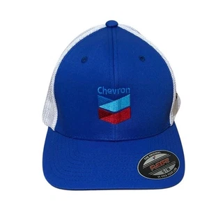 Gorra Trucker Nueva con Etiquetas Flex Fit Chevron Lubricantes Gasolinera Autoridad Portuaria - Imagen 1 de 5