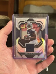 2022 Panini Prizm Football NFL Treylon Burks Silver Prizm Jersey Patch #PJ-TB - Picture 1 of 4