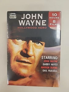 John Wayne Hollywood Hero 4-DVD Box Set 8 Films 2008 Westerns Movies NEW Sealed - Foto 1 di 3