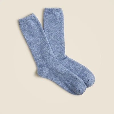 J Crew 女式 Marled 露营袜蓝色 S 码全新无标签 — 第 1/3 张图片