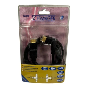 FLS232 Schwaiger HDMI 90° Plug with Ethernet 2.0M - Picture 1 of 1