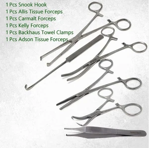 6 Pcs Small Animal Spay Neutering Surgery Kit Veterinary Surgical Instruments - Picture 1 of 3