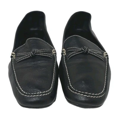 Karen Scott Women's 9M Black Loafers Flat Shoes Driving Moccasins Dark Academia - Image 1 of 4