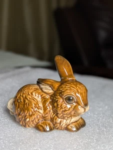 Goebel Resting Bunny Rabbit Figurine Brown 34814-06 West Germany As Is - Picture 1 of 9