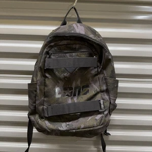 Converse Skateboard Backpack Green Camo Utility Laptop Bottle Straps Pockets - Picture 1 of 15