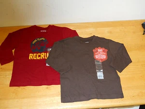 Osh Kosh B'Gosh New Boys Lot Of 2 Long Sleeve Shirts 18 Months NWT - Picture 1 of 3