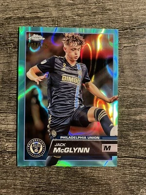 2023 Topps Chrome MLS Jack McGlynn Aqua Lava Refractor /125 #1 - Image 1 of 2