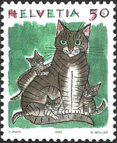 Timbre Chats Suisse 1342 ** (70305EM) - Photo 1/1