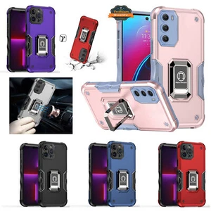 Custodia ibrida per Motorola Moto G Play 2023 supporto anello custodia robusta - Foto 1 di 42