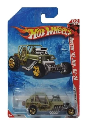 Jeep CJ-2A 2010 Race World '42 ruedas pequeñas variante error raro Hot Wheels  Foto 1 de 4