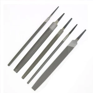 5pcs 6 Inch Alloy Steel Bastard Cut Industrial Steel Files Set 5 Shapes - Picture 1 of 24
