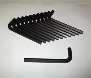 Nuova chiave esagonale M5 acciaio al carbonio braccio corto a forma di L 90° metrica 5mm 65X5S confezione da 12 pezzi - Foto 1 di 3