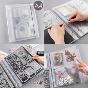 Carpeta carpeta encuadernadora de libros de almacenamiento de estampillas de hoja suelta A4 con bolsillos protectores de página - Imagen 1 de 18