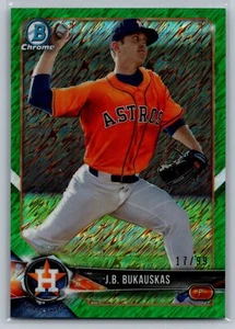 2018 Bowman #BCP125 J.B. Bukauskas Chrom Grün Schimmer Refraktor/99 Astros - Bild 1 von 2