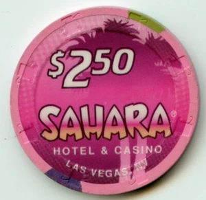 $2.50 Casino Chip from the Sahara Las Vegas 1995 Obsolete - Picture 1 of 2