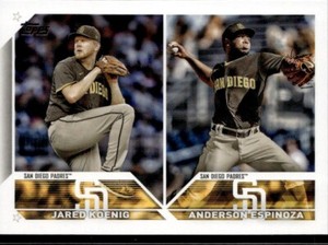 2023 Topps Update #US265 Jared Koenig/Anderson Espinoza Padres