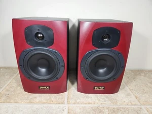 PAIR of Red Tannoy Reveal Passive 6.5" x 1" 4 Ohm 2-Way Shielded Studio Monitors - Picture 1 of 17