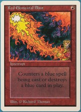 Red Elemental Blast Unlimited NM Red Common MAGIC MTG CARD (ID# 229125) ABUGames