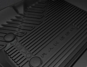 Genuine Ford Ranger Wildtrack 2022> Rubber Floor Mats Front And Rear, Black - Picture 1 of 1