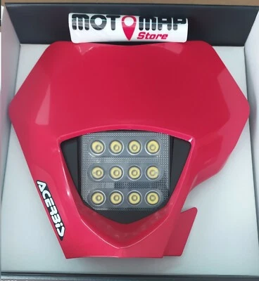 Acerbis Portafaro Faro Led Mascherina Gas Gas Ec F 250 350 2021  Luce Led Rosso - Immagine 1 di 2