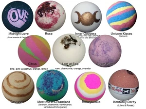 4 Large Custom Goat Milk Bath Bombs by MJR Soaps - Picture 1 of 13