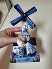 Holland Hand Painted Musical ceramic boy girl Windmill Vintage 