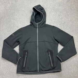Arcteryx Fleece Women Medium Grey Hoody Hiking Ski Polartec Outdoors Jacket Lady - Picture 1 of 9