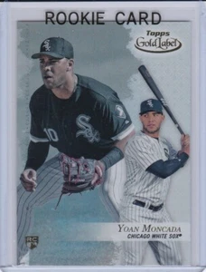 YOAN MONCADA ROOKIE CARD Chicago White Sox Baseball 2017 TOPPS GOLD LABEL RC! - Picture 1 of 2