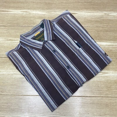 Camisa de vestir a rayas Timberland para hombre 2XL algodón informal manga larga Foto 1 de 4