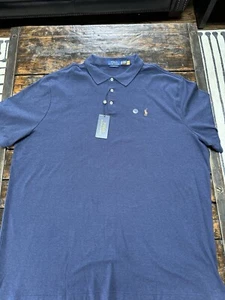 Polo Ralph Lauren Men’s Polo Shirt Size XXL Classic Fit Navy-NWT - Picture 1 of 5