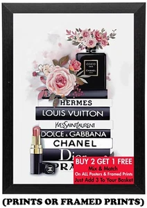 Designer Fashion Gifts (A5 A4 A3 Picture Print / Framed Poster)  #005 - Picture 1 of 17