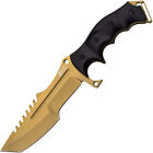 MTech USA Xtreme Tactical Full Tang Tanto Fixed Blade Knife, Gold MX-8054GD