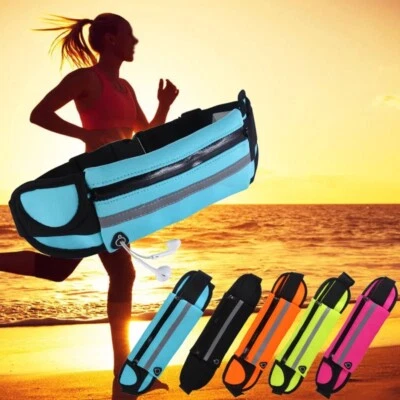 Running Bum Bag Fanny Pack Travel Waist Money Belt Zip Hiking Pouch Wallet US - Image 1 of 4
