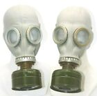 Set Of Two Soviet Russian Gas Masks Gp-5 With Filters Genuine New Vintage