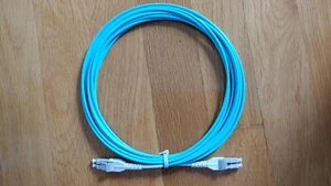 5M LC UPC to LC UPC 3.0mm Duplex 50/125 OM3 Multimode Fiber Optic LSZH cable - Picture 1 of 2