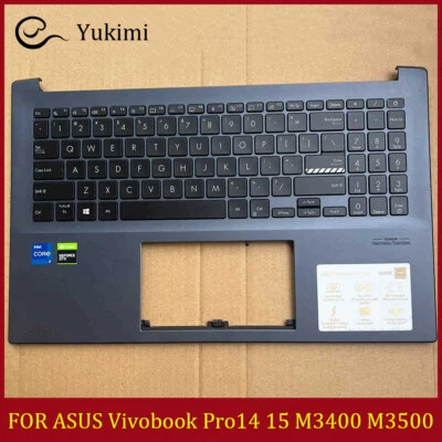 FOR ASUS Vivobook Pro14 15 M3400 M3500 Blue C Shell Upper Palmrest Keyboard