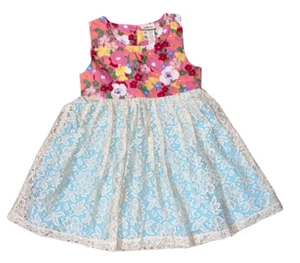 Matilda Jane Floral Lace Size 6 Girls Boutique Sleeveless Summer Spring Dress - Picture 1 of 3
