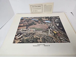tennessee alabama 1982 neyland stadium print volunteers vols vs crimson tide - Picture 1 of 4