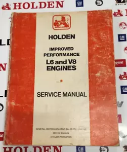 HOLDEN IMPROVED PERFORMANCE L6 AND V8 ENGINES SERVICE MANUAL - Picture 1 of 4