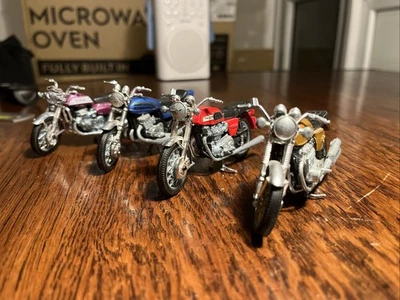 Modelo Triumph, Honda, Kawasaki, Suzuki. Die Cast. Años 70 Perfecto Estado. Foto 1 de 4