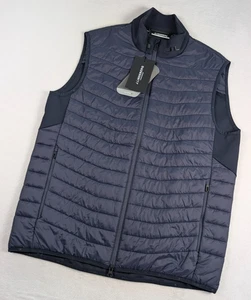 J. Lindeberg Holden Quilt Hybrid Vest Mens Large Navy Blue Golf NWT - Picture 1 of 11