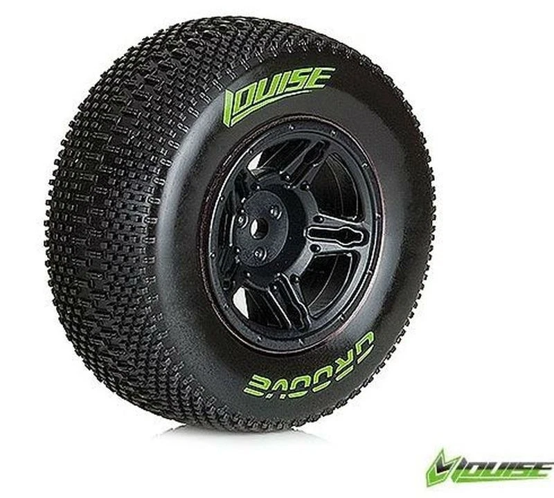 Rädersatz SC-Groove soft Felge schwarz 1:10 12mm Louise LOUT3146SBTR - Bild 1 von 1